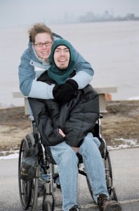 Barton and Megan in Chicago for Christmas.