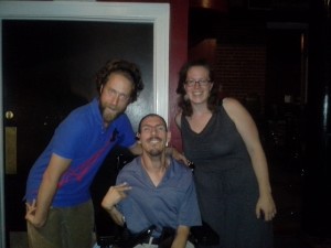 Josh Blue with Barton and Megan Cutter